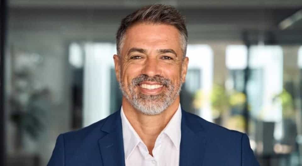 Man happy after a hair transplant